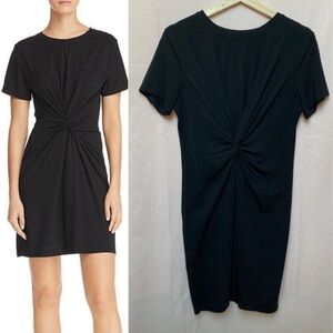 THEORY Knot Tee Dress in Black Size M Office Goth Business Casul LBD Versatile